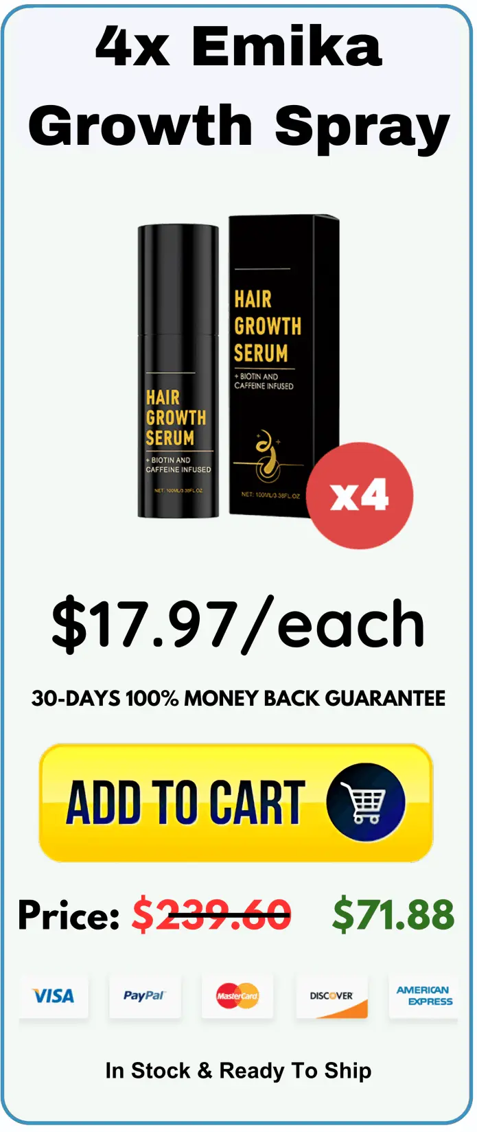 Emika Growth Spray offer package price 